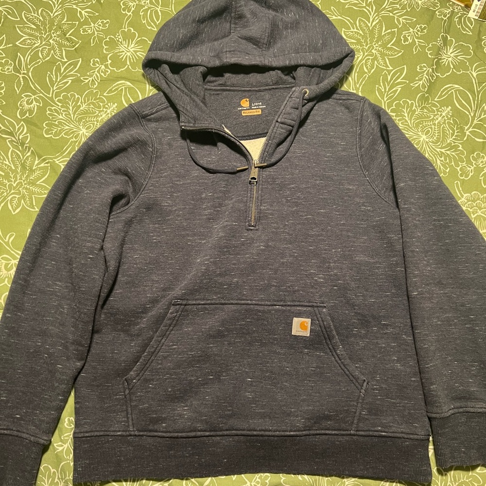 Women’s Carhartt Charcoal Half-Zip Hoodie